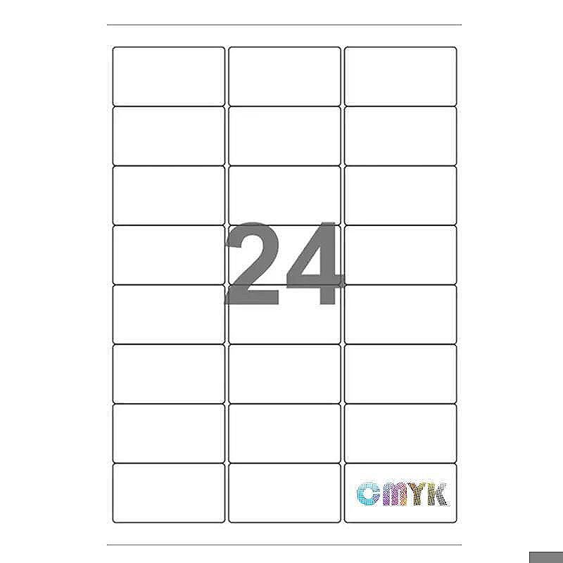 Universal label A4 70 x37 24*etiket