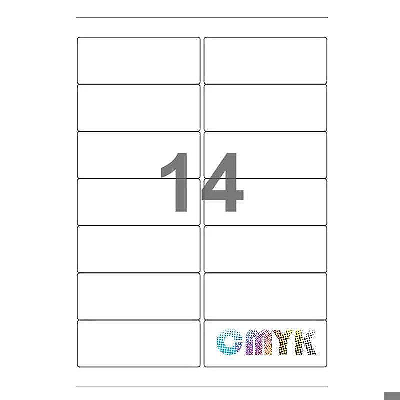 Universal label A4 105 x41 14*etiket