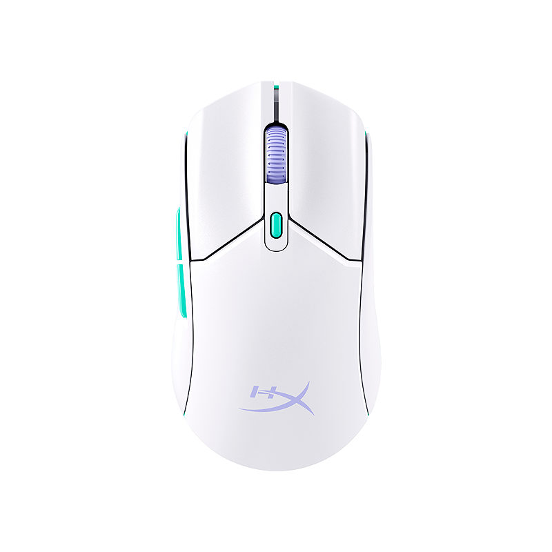 HyperX Pulsefire Haste 2 Core – Trådløs gamingmus (hvid/grøn/lilla)