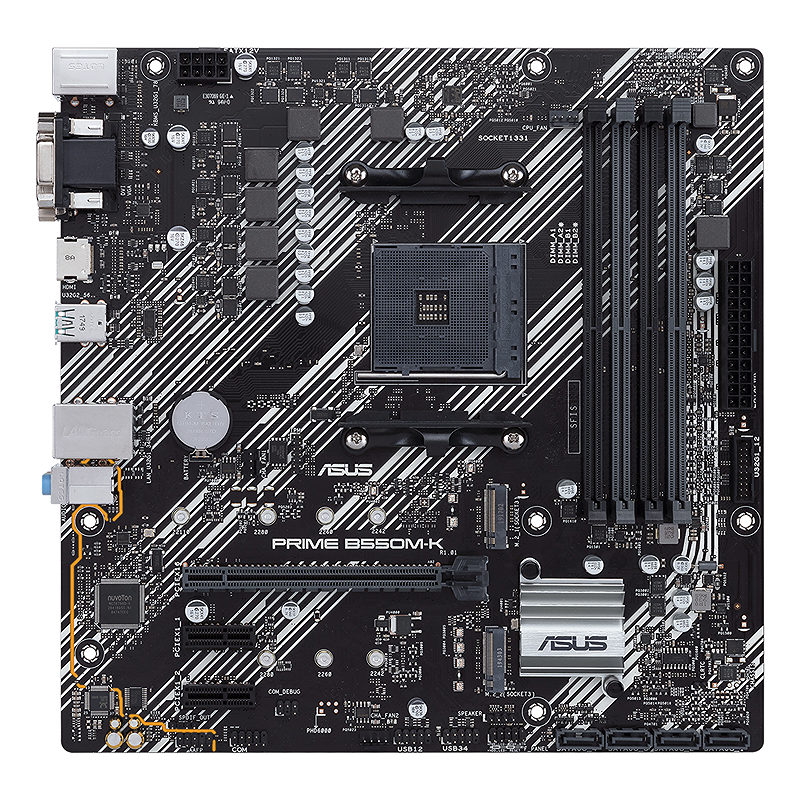 ASUS PRIME B550M-K AMD B550 Stik AM4 micro ATX