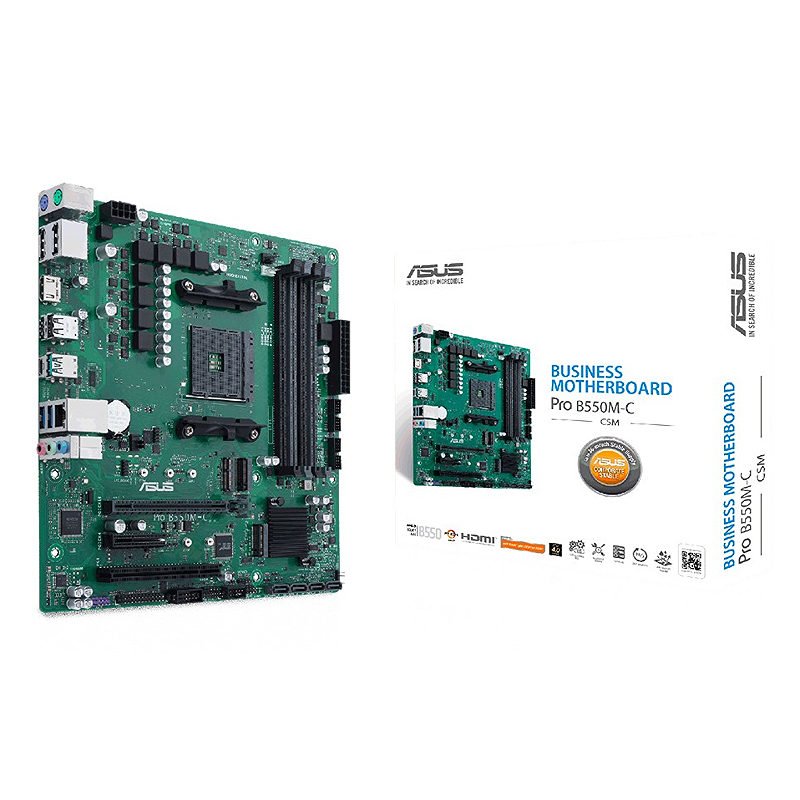 ASUS PRO B550M-C/CSM AMD B550 Stik AM4 micro ATX