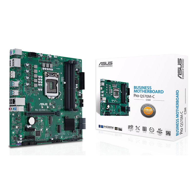 ASUS PRO Q570M-C/CSM Intel Q570 LGA 1200 (Socket H5) micro ATX