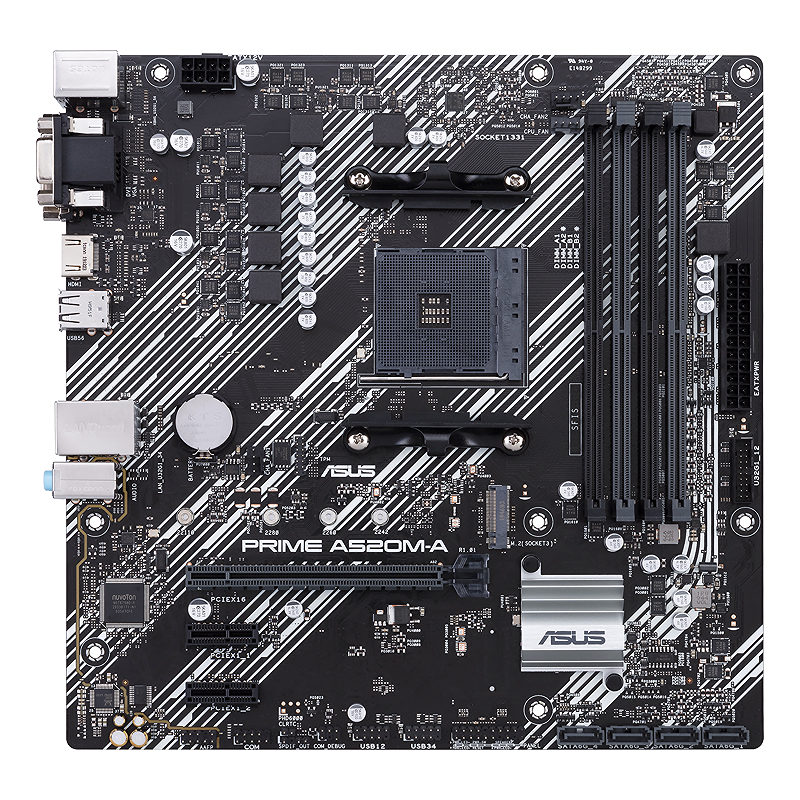 ASUS PRIME A520M-A II/CSM AMD A520 Stik AM4 micro ATX - Billede 2