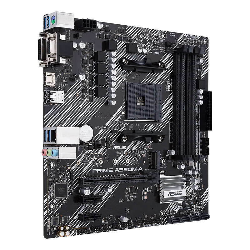 ASUS PRIME A520M-A II/CSM AMD A520 Stik AM4 micro ATX - Billede 4
