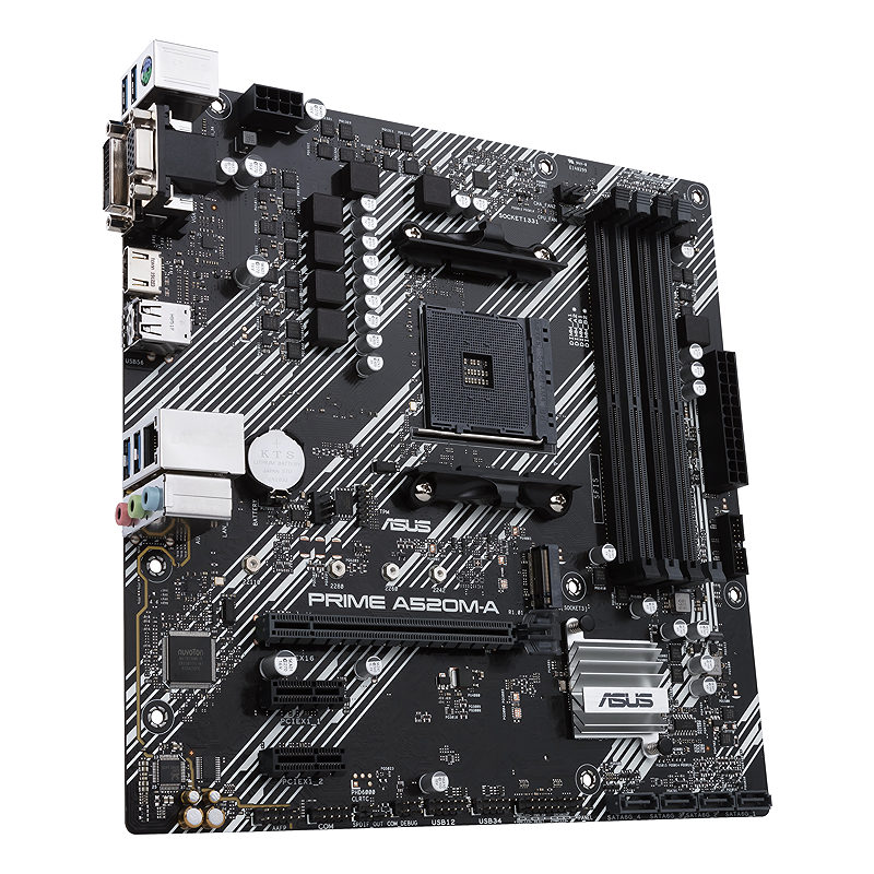 ASUS PRIME A520M-A II/CSM AMD A520 Stik AM4 micro ATX - Billede 5