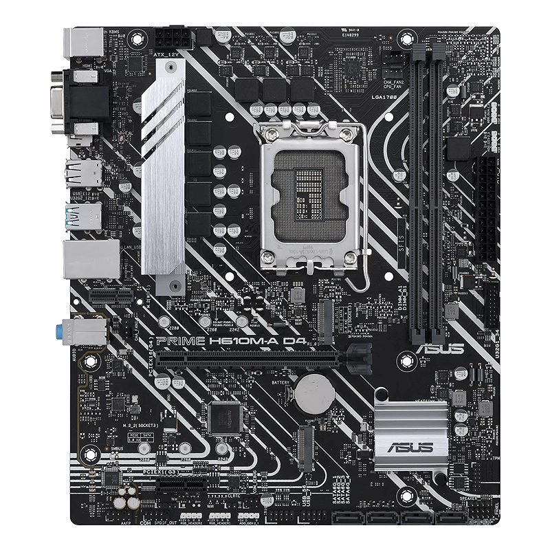 ASUS PRIME H610M-A D4-CSM Intel H610 LGA 1700 micro ATX - Billede 2