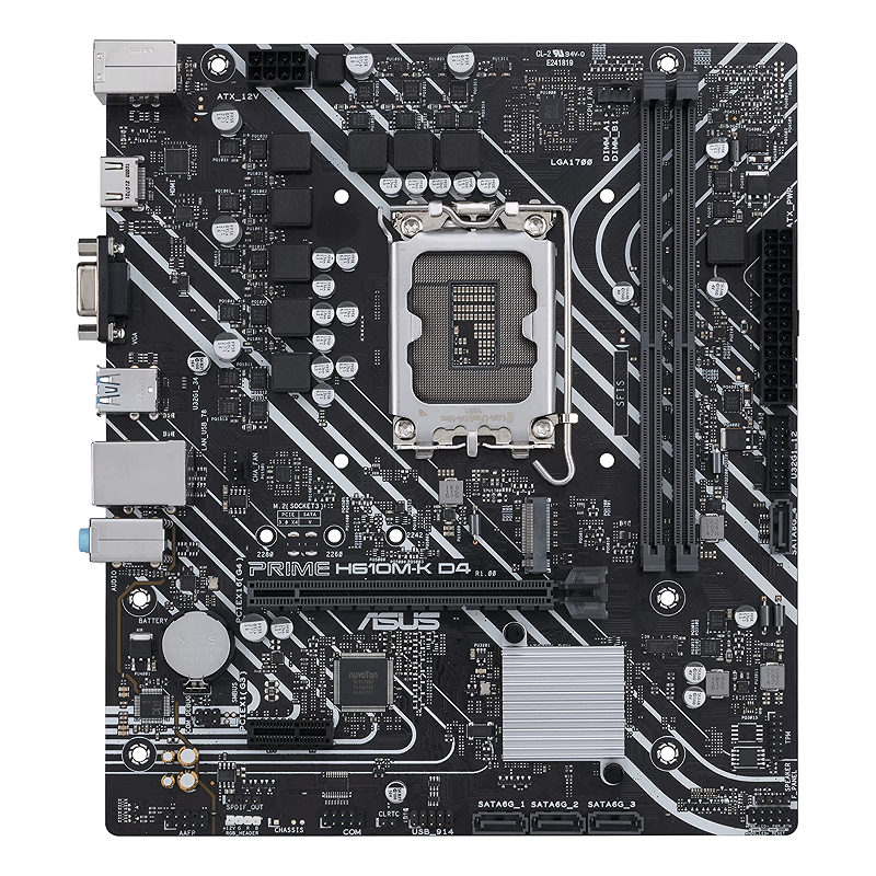 ASUS PRIME H610M-K D4 Intel H610 LGA 1700 micro ATX - Billede 2
