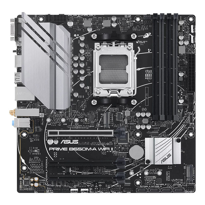 ASUS PRIME B650M-A WIFI II AMD B650 Sokkel AM5 micro ATX - Billede 2