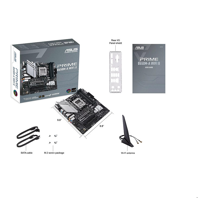 ASUS PRIME B650M-A WIFI II AMD B650 Sokkel AM5 micro ATX - Billede 7