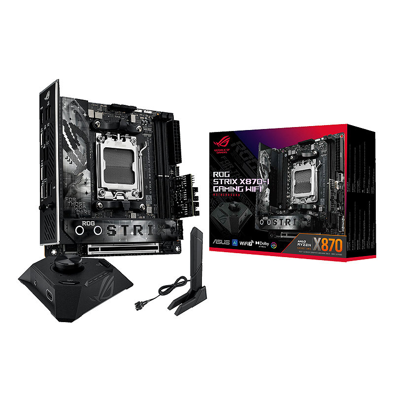 ASUS ROG STRIX X870-I GAMING WIFI AMD X870 Sokkel AM5 mini ITX