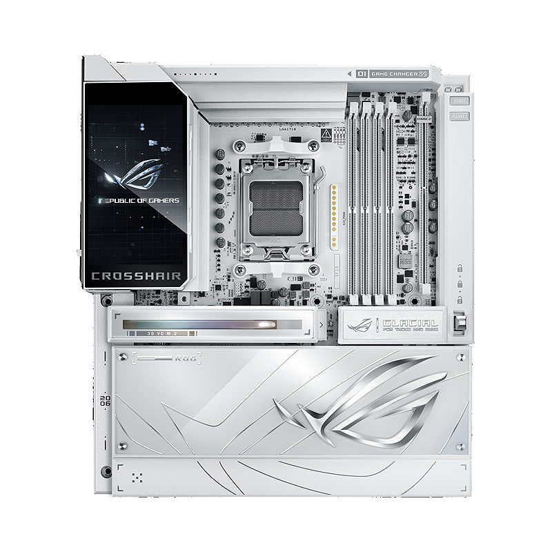 ASUS ROG CROSSHAIR X870E GLACIAL AMD X870E Sokkel AM5 Udvidet ATX