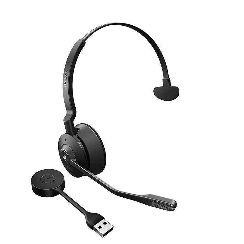 Jabra Engage 55 Headset Trådløs Kontor/Callcenter Sort, Titanium