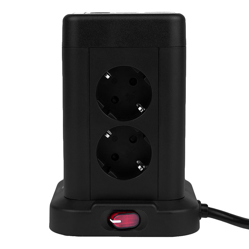 Huslog Vertical Extension Cord with USB - Billede 2