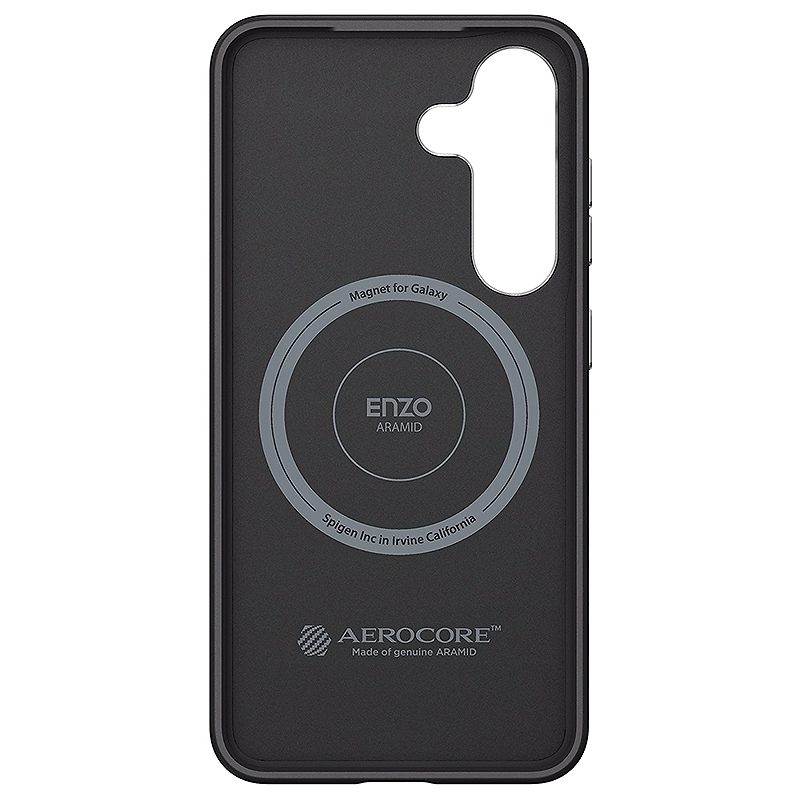 Samsung Enzo Aramid Case for Samsung Galaxy S25+ Black-Silver - Billede 2