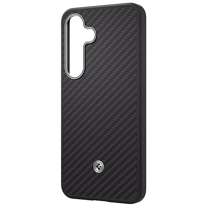 Samsung Enzo Aramid Case for Samsung Galaxy S25+ Black-Silver - Billede 3
