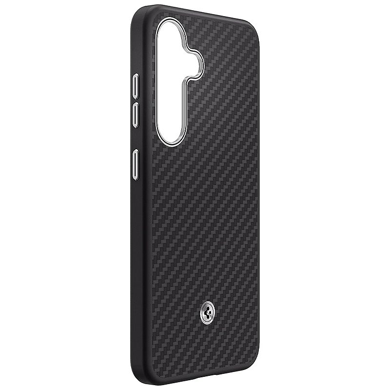 Samsung Enzo Aramid Case for Samsung Galaxy S25+ Black-Silver - Billede 4