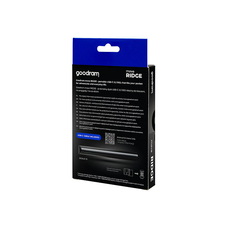 Goodram SSDR-GMRE-512-K0 ekstern solid state driver 512 GB Sort - Billede 8