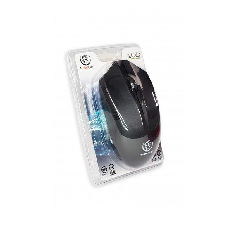 Rebeltec optical mouse USB 1,8m Wolf - Billede 5