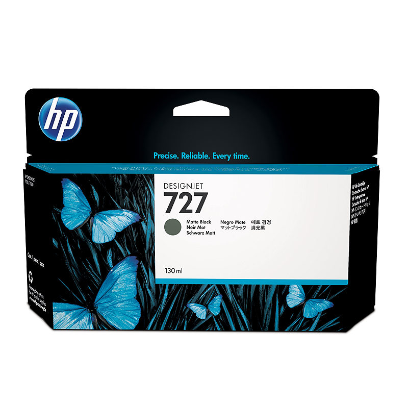 HP 727 DesignJet-blækpatron med 130 ml, mat sort
