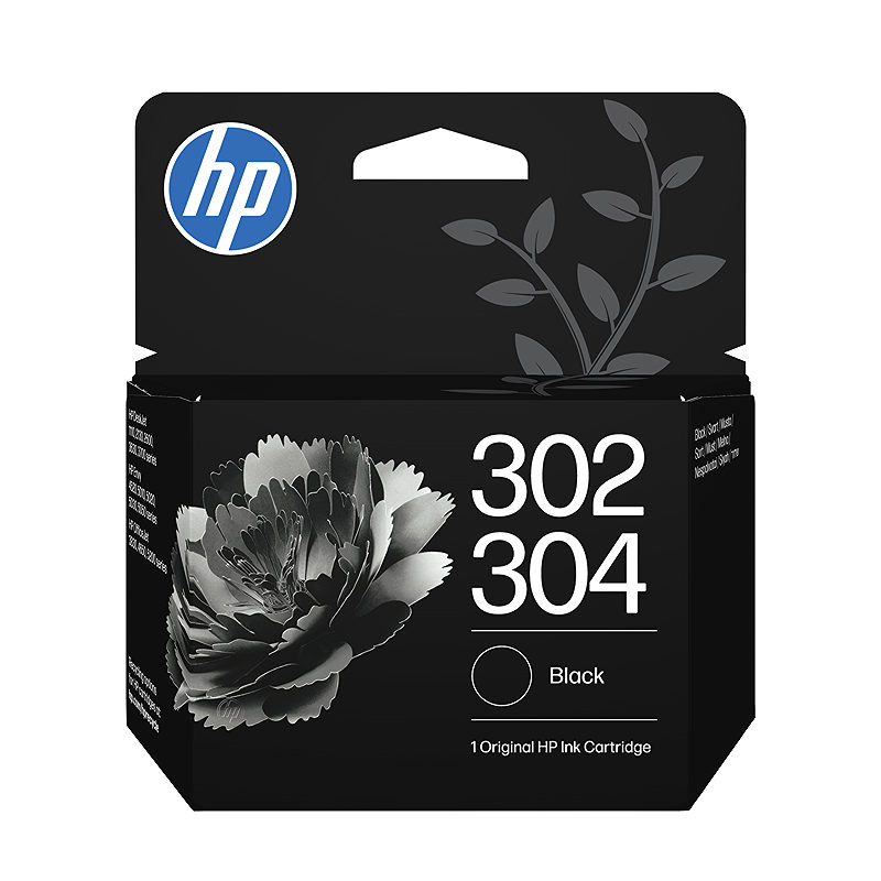 HP 302/304 trefarvet/sort blækpatron, pakke med 2 stk.