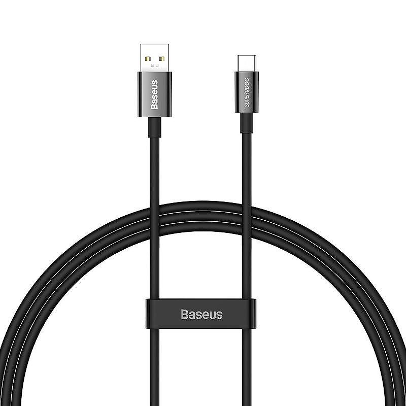 BASEUS CABLE SUPERIOR SERIES USB/USB-C 65W 1M BLACK