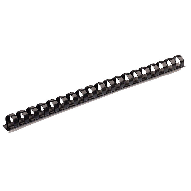 Plast Spiralryg 100st 14mm Sort