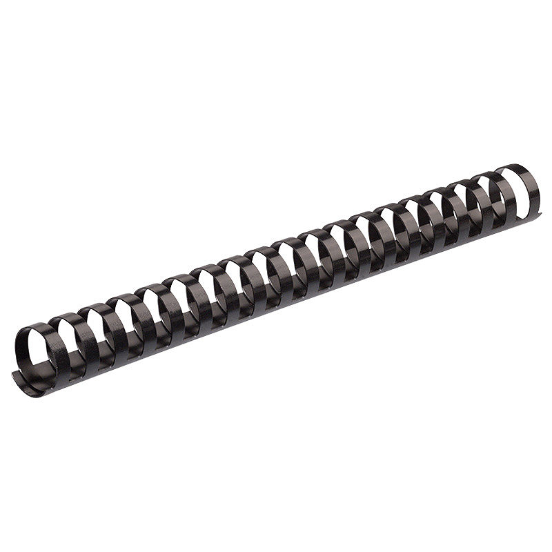 Plast Spiralryg 50st 28mm Sort