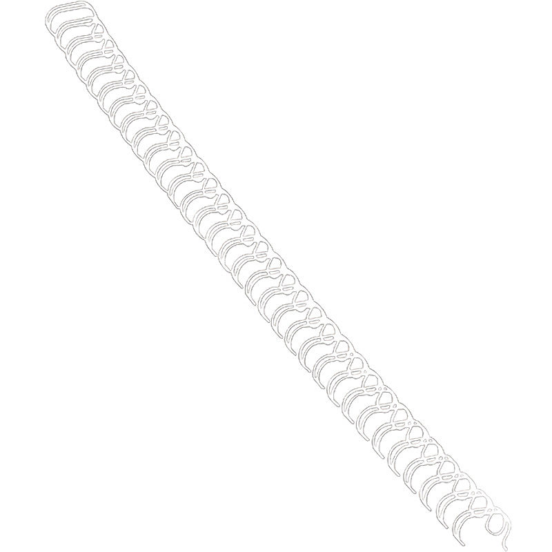 Metal Spiralryg 100st 8mm Hvid