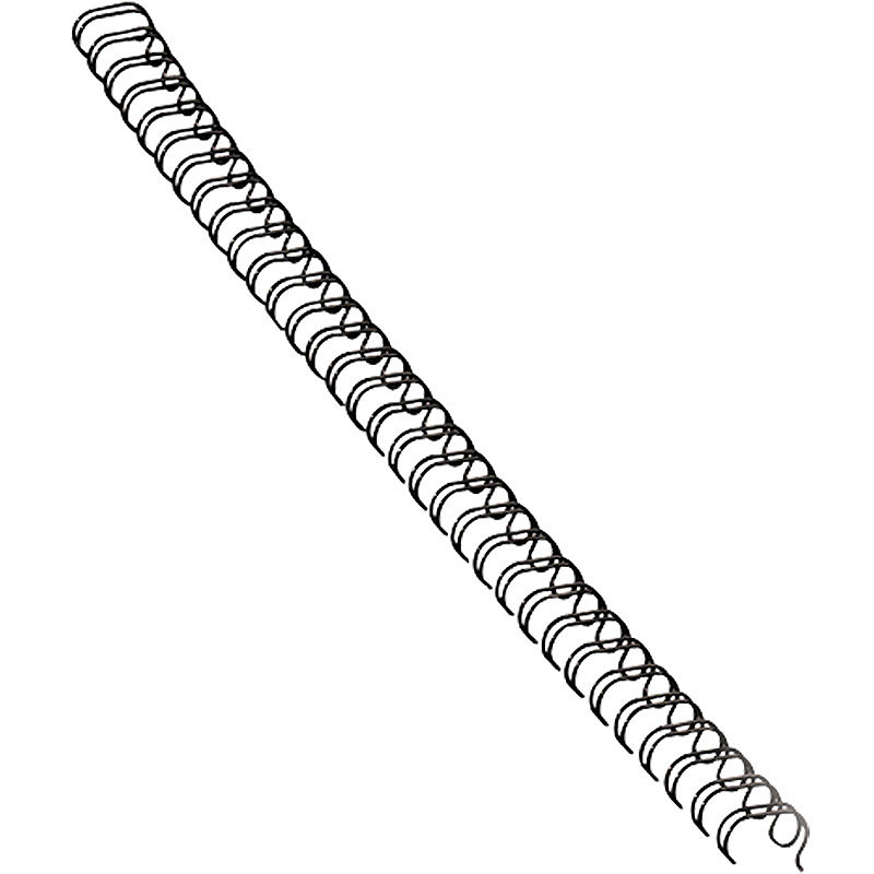 Metal Spiralryg 100st 8mm Sort