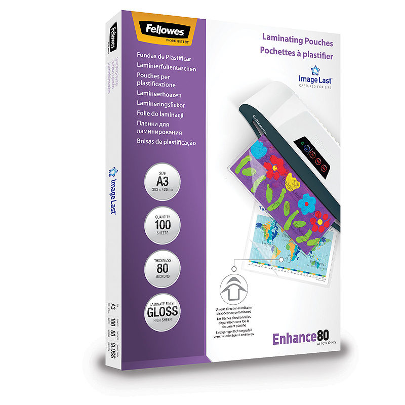 Lamineringslommer A3 100 x 80 Mikron Blank