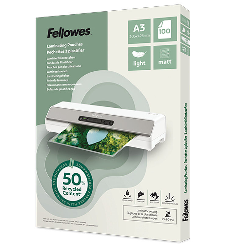 Fellowes 100143436 plastlomme 100 stk