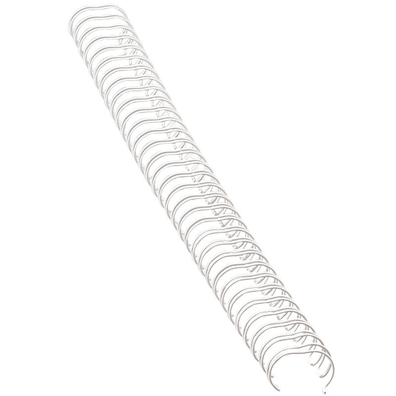 Metal Spiralryg 100st 14mm Hvid