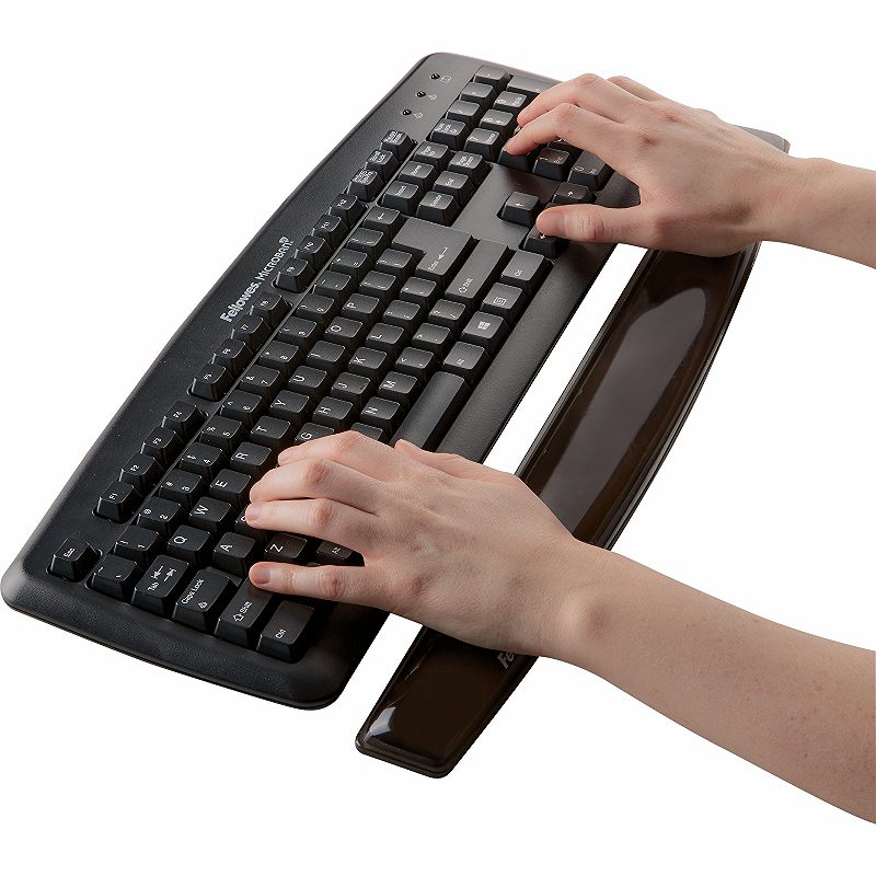 Håndledsstøtte Til Tastatur Crystal Gel Sort