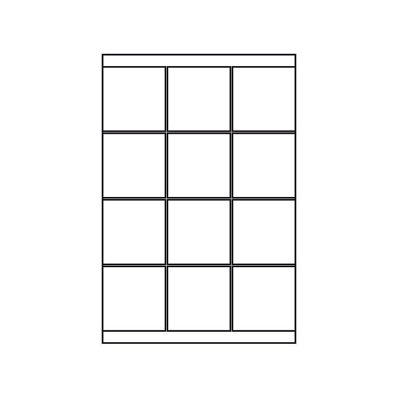 Kopi & Laseretiket 70x677mm 100 Pakk