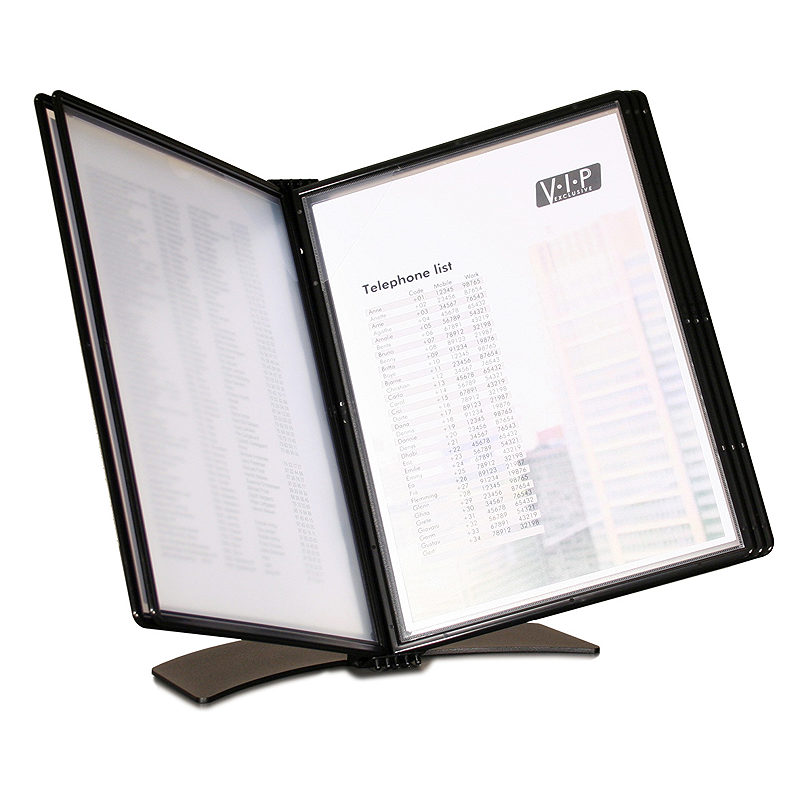 Wera Clickmount Borddisplay A4 for 5 Rammer Sort