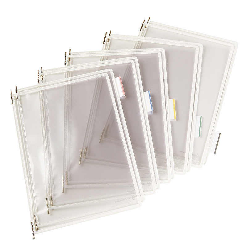 Tarifold Lommer PVC A3 10st Hvid