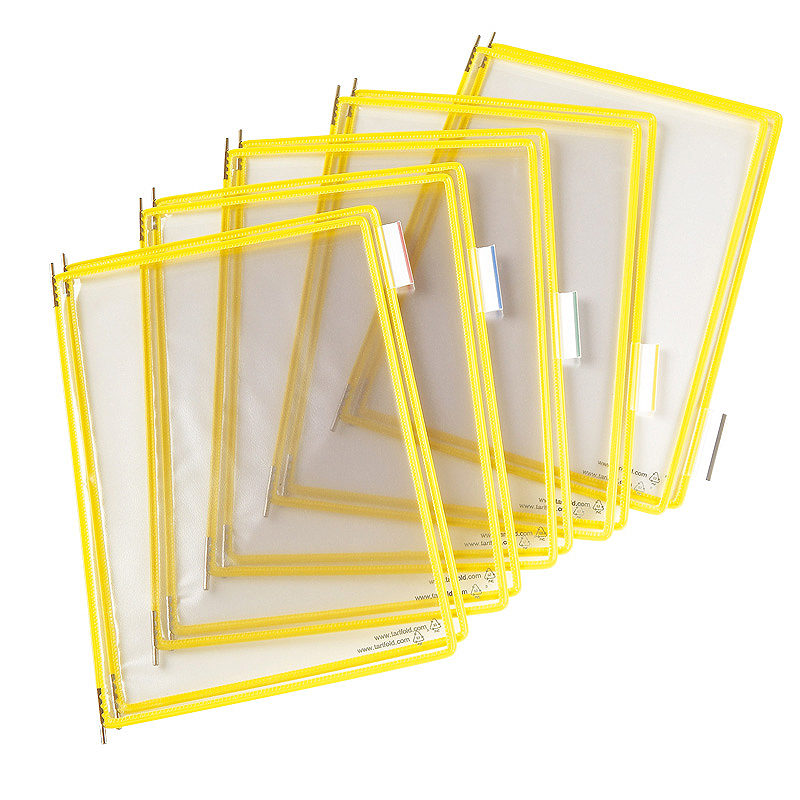 Tarifold Lommer PVC A4 10st Gul