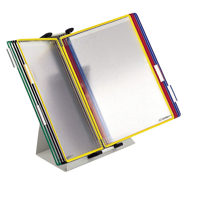 Tarifold Bord Display A4 10 Lommer Assorterede Farver
