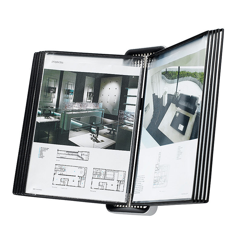 Tarifold Væg Display VEO A4 10 Lommer Sort - Billede 2