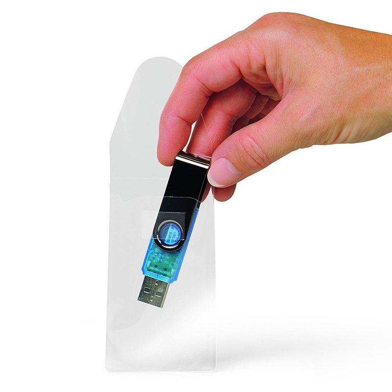 Wera Selvklæbende USB-Lomme 90x52mm 10 Pakke