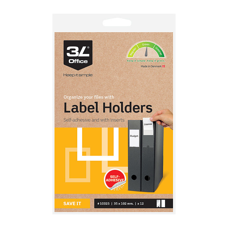 3L Etiketlommer 35x102mm 12 Pack