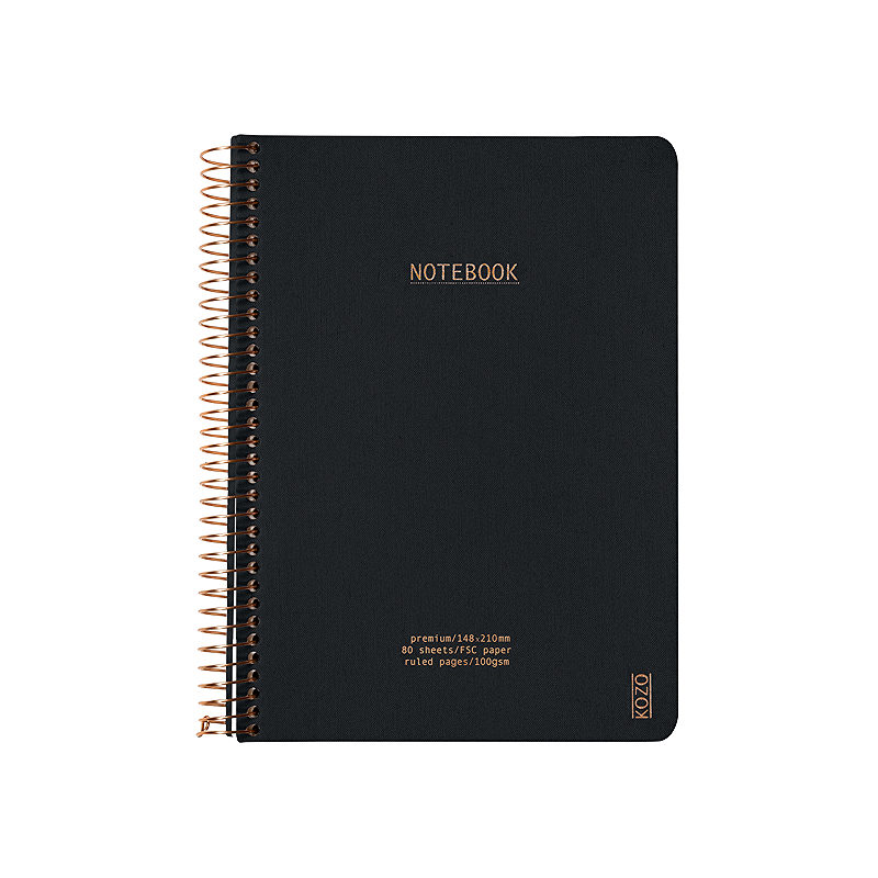 KOZO Notesbog A5 Premium Black - Billede 5