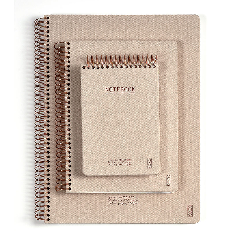 KOZO Notesbog A6 Premium Sand
