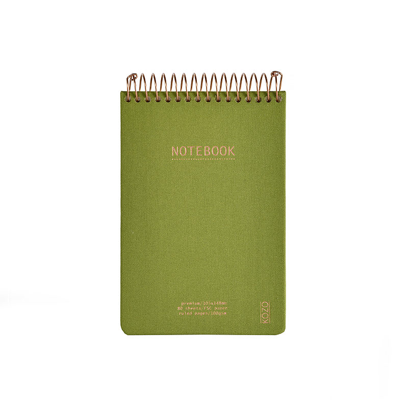 KOZO Notesbog A6 Premium Olive Green - Billede 5