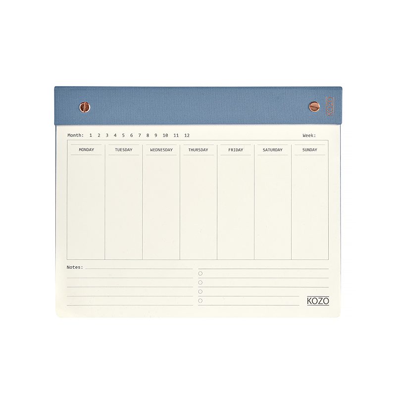 KOZO Ugeplanner 25x20cm Premium Denim