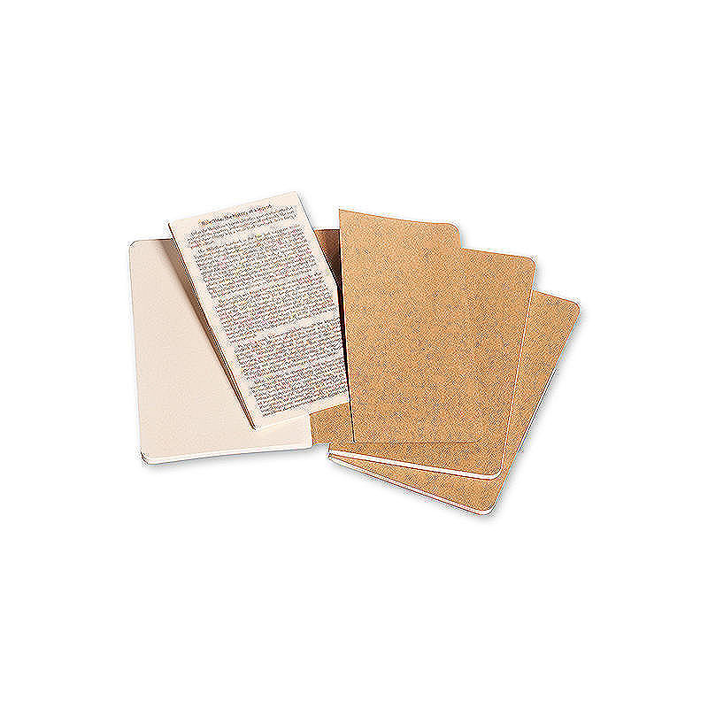 Cahier Journal Blank Pocket Kraft 3-Pak - Billede 3