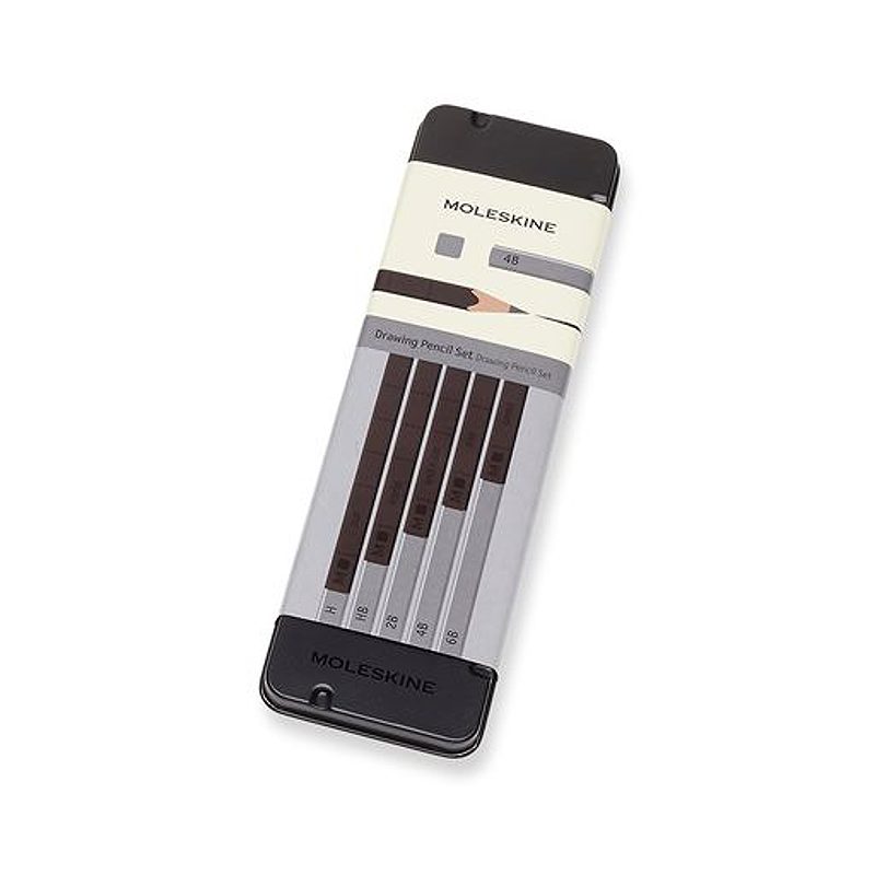 Moleskine Grafitblyanter Metalask 5 Pakke