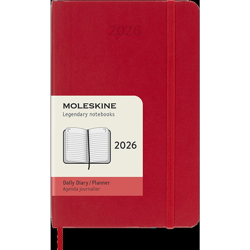 Classic Soft 12M Daily Pocket Rød 2026