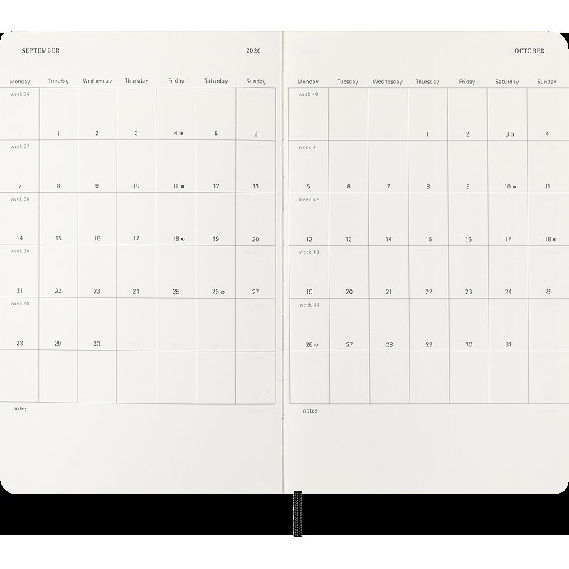 Classic Soft 12M Week Note Large Sort 2026 - Billede 6