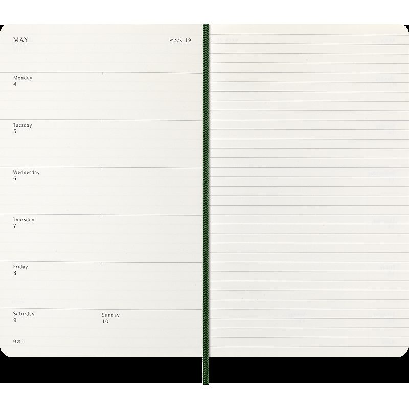 Classic Soft 12M Week Note Large Myrtle Green 2026 - Billede 5